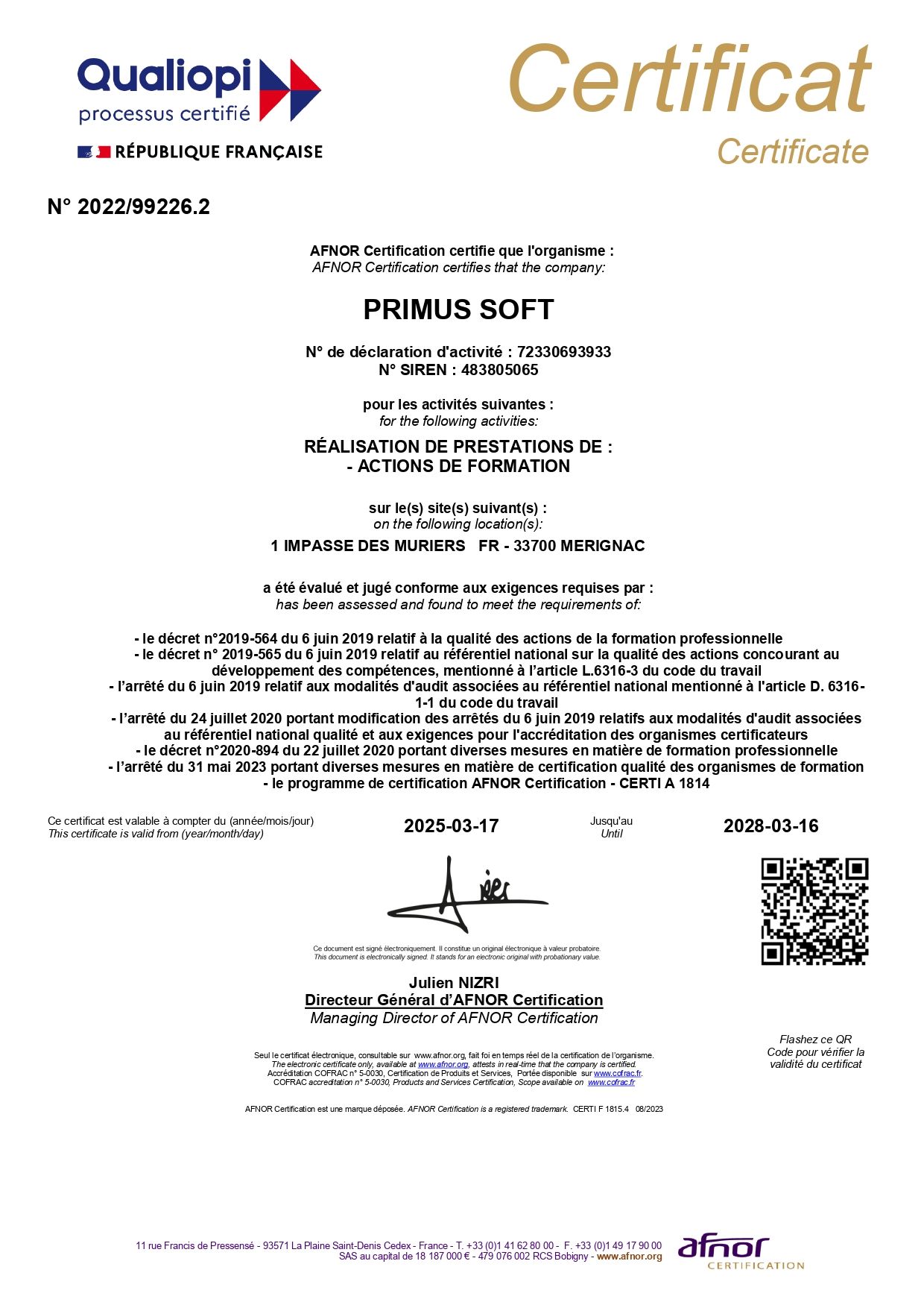 certificat-qualiopi-primus-soft-2025-2028pdf_page-0001